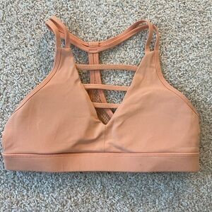 🧡 Zyia sport Bra | Grid Bra - peach 🍑